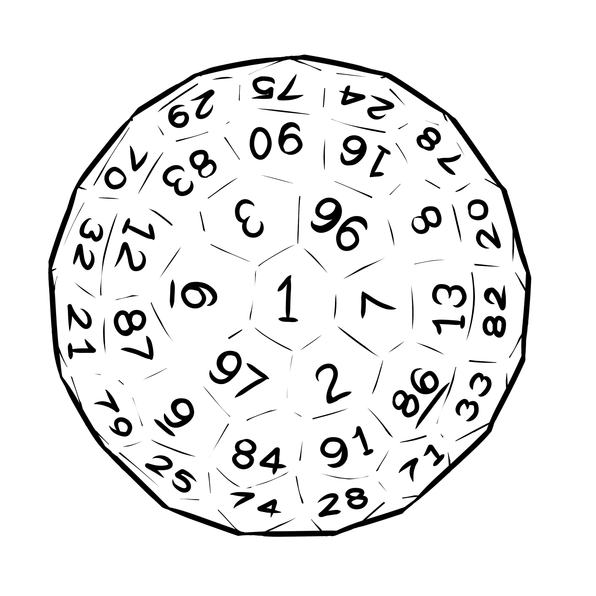 d100 die